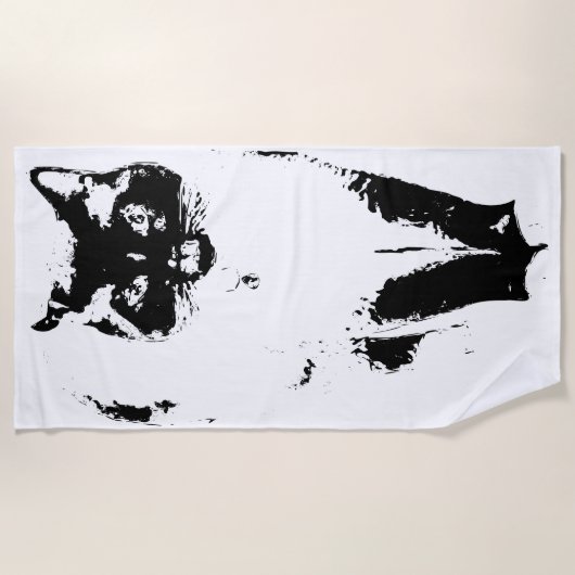 Serviette De Plage Le vrai sauveteur (Devant)