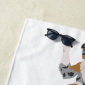 Serviette De Plage Le yoga pose de berger australien (En situation)