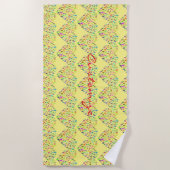 Serviette De Plage Le Yoga Poses Coeur Thunder_Cove (Devant)