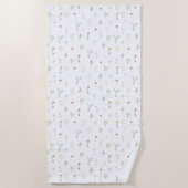 Serviette De Plage Leander Fleurs sauvages (Devant)