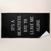 Serviette De Plage Leave Me Alone (Devant)
