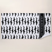 Serviette De Plage L'école des requins ajoutent votre propre texte (Devant)
