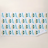 Serviette De Plage L'École Est Sortie Pour L'Été (Devant)