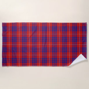 Serviette De Plage L'écossais accentue le tartan de Hamilton de clan