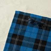 Serviette De Plage L'écossais accentue le tartan de noir bleu de (En situation)