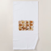 Serviette De Plage Lecture de Halloween Ghost Lover (Devant)