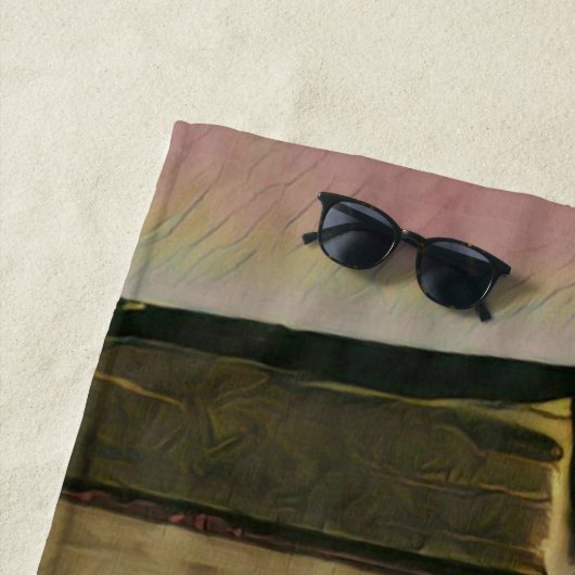 Serviette De Plage Lecture des décalcomanies murales (En situation)