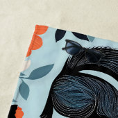Serviette De Plage L'écureuil fleur de printemps Art (En situation)