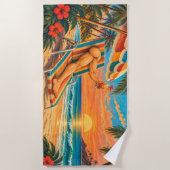 Serviette de plage Leg-Shoulders (Devant)