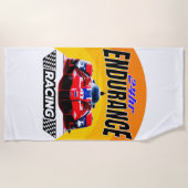 Serviette De Plage Légendes de vitesse : 24h Endurance Racer (Devant)