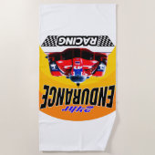 Serviette De Plage Légendes de vitesse : 24h Endurance Racer (Devant)