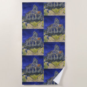 Serviette De Plage L'église d'Auvers par Vincent van Gogh