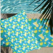 Serviette De Plage Lemon Drops Lemons Caribbean Blue Beach Towel