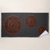 Serviette de plage Léo Mandala (Devant)