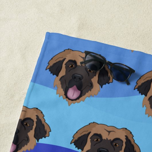 Serviette De Plage Leonberger (En situation)