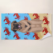 Serviette De Plage Leonberger Crabs (Devant)