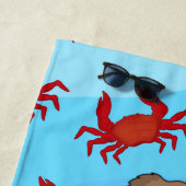 Serviette De Plage Leonberger Crabs (En situation)