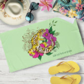 Serviette De Plage Léopard jaune Gecko Vert