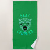 Serviette De Plage léopard sourd (Devant)