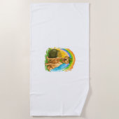 Serviette De Plage Leprechaun Lab - Saint Patrick’s Day Dog (Devant)