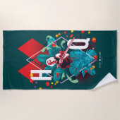 Serviette De Plage L'équipe du suicide | Harley Quinn Floral Diamond (Devant)