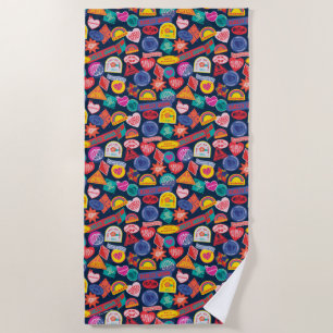 Serviette De Plage L'équipe du suicide   Harley Quinn Motif d'insigne