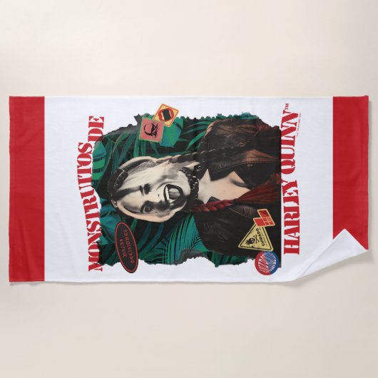 Serviette De Plage L'équipe du suicide | Harley Quinn Winking (Devant)