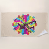 Serviette De Plage L'équipe du suicide | Polka-Dot Homme Psychédéliqu (Devant)