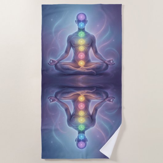 Serviette De Plage Les 7 Chakras´2 (Devant)
