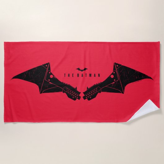 Serviette De Plage Les ailes de chaume mécanique Batman (Devant)