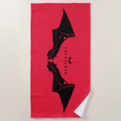 Serviette De Plage Les ailes de chaume mécanique Batman (Devant)