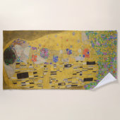 Serviette De Plage Les amoureux embrasser Embrace par Gustav Klimt (Devant)