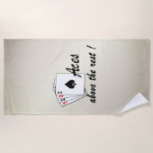 Serviette De Plage Les as au-dessus du reste de l'or antique (Devant)