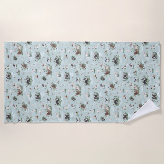 SERVIETTE DE PLAGE LES BARBETS (Devant)