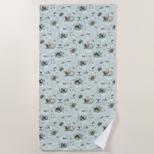 SERVIETTE DE PLAGE LES BARBETS (Devant)