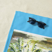 Serviette De Plage Les brises caribéennes (En situation)