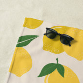 Serviette De Plage Les Citrons 01 Retro Lemon Abstraits citrons (En situation)
