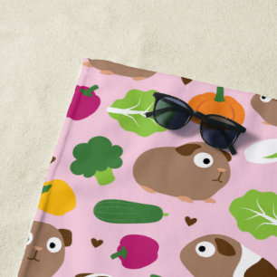 Serviette De Plage Les cochons de Guinée et leurs cures Motifs sans p