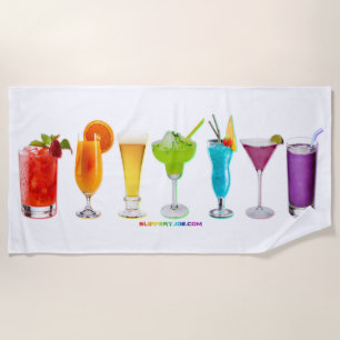 Serviette De Plage Les cocktails alcoolisés LGBTQIA gay SlipperyJoe's