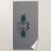 Serviette De Plage Les cygnes bleus doivent être amoureux (Devant)