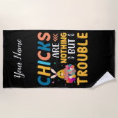 Serviette De Plage Les Drôle Époux De Pâques Ne Sont Rien D'Autre Que (Devant)