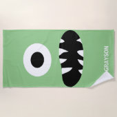 Serviette De Plage Les enfants observés drôles d'un monstre ont (Devant)