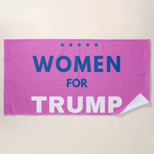 Serviette De Plage Les Femmes Pour Trump (Devant)