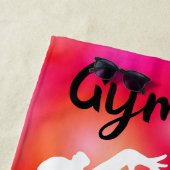 Serviette De Plage Les filles Gymnastique bulle amusant (En situation)