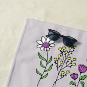 Serviette De Plage Les fleurs sont comme des amis, apportent de la co (En situation)