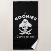 Serviette De Plage Les Goonies "Ne jamais dire mourir" Pirate Badge (Devant)
