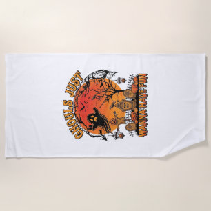Serviette De Plage Les goules veulent juste s'amuser Halloween Spooky
