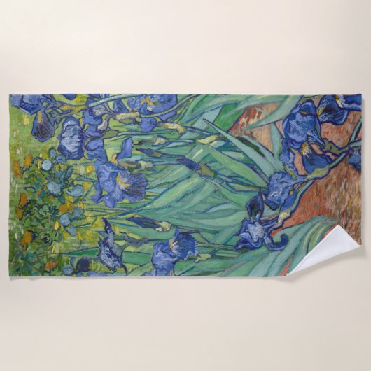 Serviette De Plage Les iris de Van Gogh (Devant)