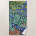 Serviette De Plage Les iris de Van Gogh<br><div class="desc">Wow chacun à la plage avec cette belle peinture des iris par Vincent van Gogh.</div>