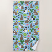 Serviette De Plage Les lapins Et Leurs Traitements Motif (Devant)